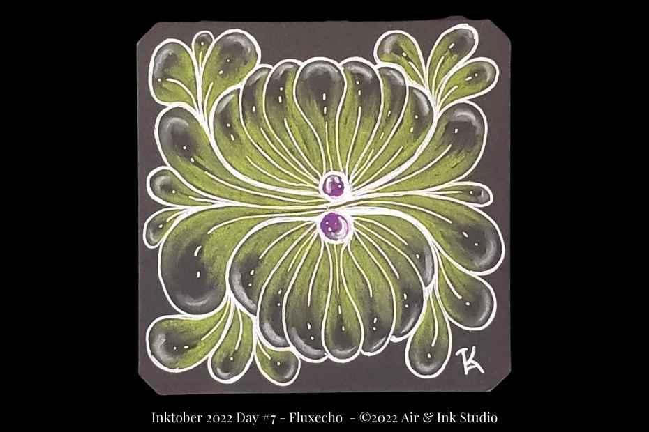 Zentangle Inktober Tangles Day 7 – FLUXECHO