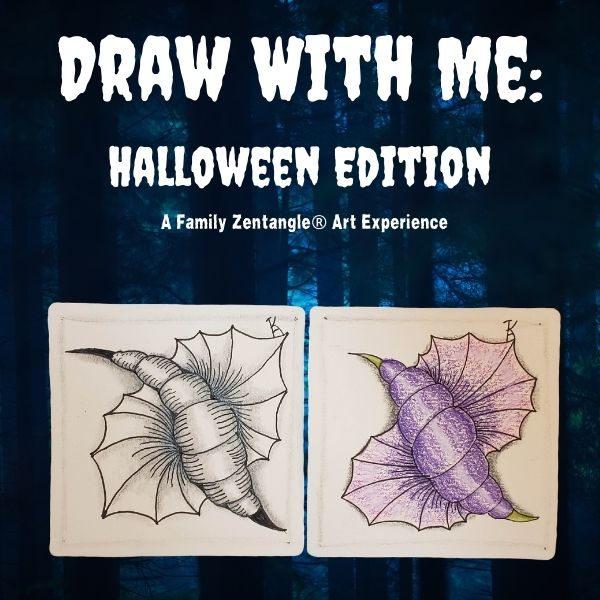 Draw With Me: Zentangle Halloween Edition